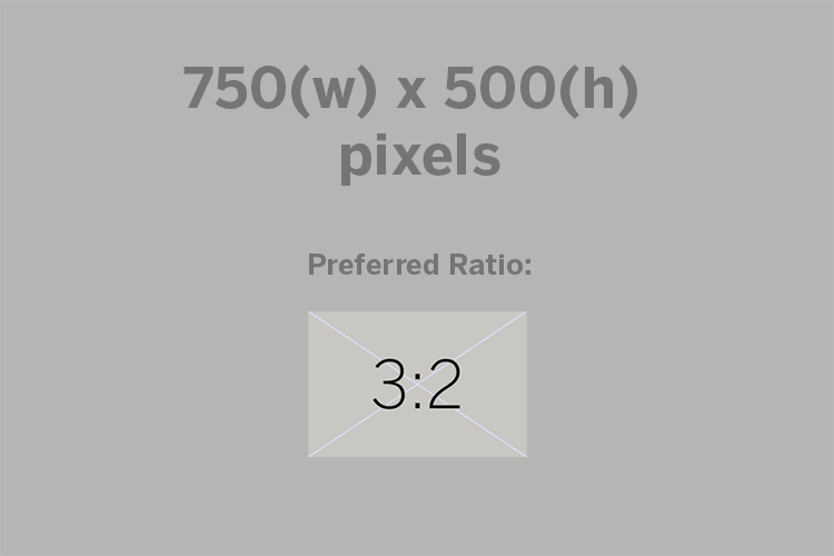 750(w)x500(h) pixels, preferred ratio:3:2